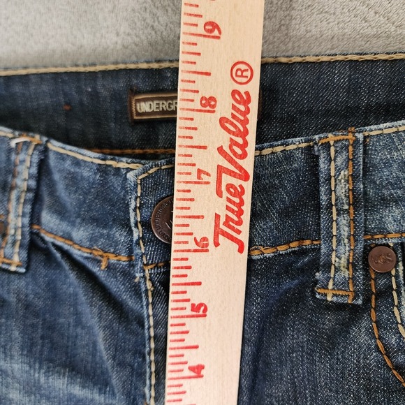 Underground Soul Women's Jean Shorts Size 7 Rolled Up Cuffed Boho Western - Picture 7 of 9